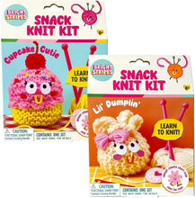 Load image into Gallery viewer, Bright Stripes - Snack Knit Kit Bundle: Cupcake Cutie and Lil' Dumplin