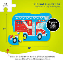 Load image into Gallery viewer, Crocodile Creek - Mini Puzzle Fire Truck, 12-Pieces