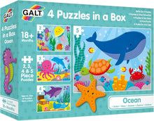 Load image into Gallery viewer, Galt - 4 Puzzles in A Box: OCEAN