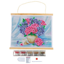 Load image into Gallery viewer, Crystal Art - Scroll Diamond Painting Kit: Happy Hydrangeas