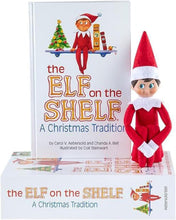 Load image into Gallery viewer, The Elf on the Shelf - Scout Elf Boy Light &amp; Swish and Sleigh Snowboard Set