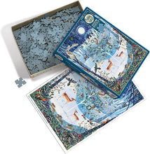Load image into Gallery viewer, Cobble Hill 500 Piece Jigsaw Puzzle - Winter Woodland (Poster Included)