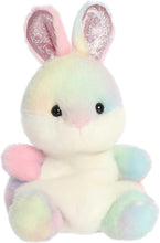 Load image into Gallery viewer, Aurora Palm Pals Opal Rainbow Bunny Plush