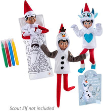 Load image into Gallery viewer, The Elf on the Shelf - Claus Couture Set of 3: Frozen's Warm Hugs Olaf Hoodie, DIY Sleeping Bag &amp; Yeti Hoodie