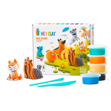 Load image into Gallery viewer, Fat Brain Toys - Hey Clay Dog Story: 15 Cans Modeling Air-Dry Clay