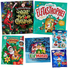 Load image into Gallery viewer, The Elf on the Shelf - Night Before Christmas, In Case of Elftastrophe, Santa's North Pole Activity Book, Elf Mate Story Collection, Series 3 Mystery Mini and Tiny Tinkerman Figure (4 Books, 2 Figures)