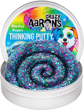 Load image into Gallery viewer, Crazy Aaron's Putty Pets Playful Puppy Thinking Putty® - 4" Tin See-Through Putty, Soft Texture Thinking Putty