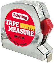Load image into Gallery viewer, Schylling Mini Tape Measure Keychain with Carabiner - Working 3 Foot Pocket Tape Meaure