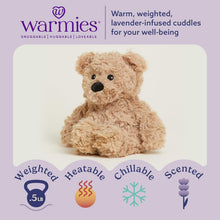 Load image into Gallery viewer, Warmies Microwavable &amp; Weighted Plush - Brown Curly Bear, Small