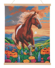 Load image into Gallery viewer, Crystal Art Scroll Diamond Painting - Majestic Horses