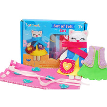 Load image into Gallery viewer, Apli Kapli - Felt Sewing Kit for Beginners: Make Your Own Felt Cat