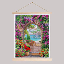 Load image into Gallery viewer, Crystal Art - Scroll Diamond Painting Kit: Window to Paradise