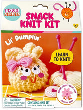 Load image into Gallery viewer, Bright Stripes - Snack Knit Kit Bundle: Cupcake Cutie and Lil' Dumplin