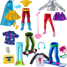 Load image into Gallery viewer, The Elf on The Shelf - Magi-Freez Complete Set: Polar Power Hero, Swish &amp; Sleigh Snowboarder, Pop Star, Holly Jolly Ollie Skateboarder &amp; Retro Rad ’80s Gear