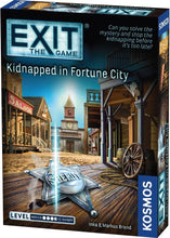 Load image into Gallery viewer, Exit: The Game Bundle - The Cursed Labyrinth, Kidnapped in Fortune City, and The Sinister Mansion with Exclusive Drawstring Bag