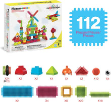Load image into Gallery viewer, Picasso Tiles - Hedgehog 3-D Building Blocks: 112 Piece Set