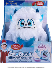 Load image into Gallery viewer, The Elf on the Shelf - SnoBiggie Bundle: Little Grunt Plush Yeti, Santa's North Pole Friends Activity Book, and Mini SnoBiggie Clip-On