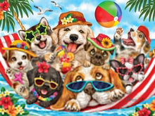 Load image into Gallery viewer, Cobble Hill 275 Piece Jigsaw Puzzle - Hammock Party (Poster Included), Extra-Large Pieces
