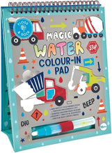 Load image into Gallery viewer, Floss &amp; Rock Magic Water Color-In Pad Easel and Pen - Construction Magic