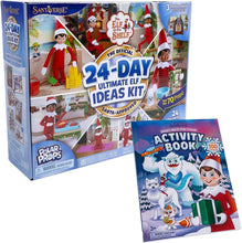 Load image into Gallery viewer, The Elf on The Shelf Set of 2: Polar Props 24-Day Ultimate Elf Ideas Kit &amp; Santa's North Pole Friends Activity Book