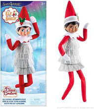 Load image into Gallery viewer, The Elf on the Shelf: A Christmas Tradition (Scout Elf Girl, Dark Tone) and Tiny Tinsel Dress