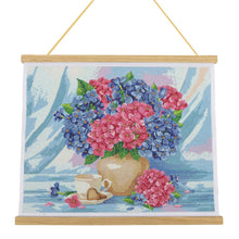 Load image into Gallery viewer, Crystal Art - Scroll Diamond Painting Kit: Happy Hydrangeas