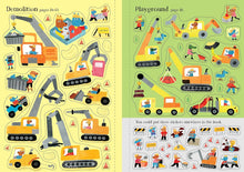 Load image into Gallery viewer, Usborne Little First Sticker Book: DIGGERS and CRANES