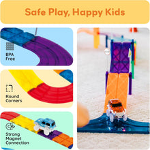 Load image into Gallery viewer, PicassoTiles - Magnetic Race Track Building Blocks Construction Set