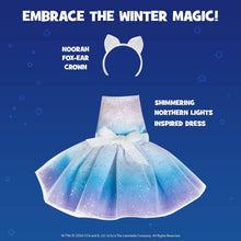 Load image into Gallery viewer, The Elf on the Shelf Claus Couture Extraordinary Noorah Party Dress for Your Scout Elf - Includes Northern Lights Inspired Dress and Fox-Ear Crown