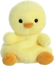 Load image into Gallery viewer, Aurora Palm Pals 5" Plush Set of 4: Betsy Chick, Woolly Lamb, Sweetie Cow, Piggles Spotted Piglet, with Drawstring Bag