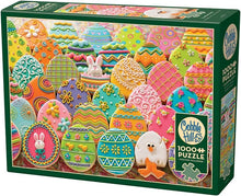 Load image into Gallery viewer, Cobble Hill 1,000 Piece Jigsaw Puzzle - Easter Eggs (Poster Included)