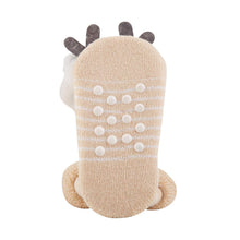 Load image into Gallery viewer, Stephan Baby Rattle Socks, Stripey Cream and White Lambs, Fits 3-12 Months
