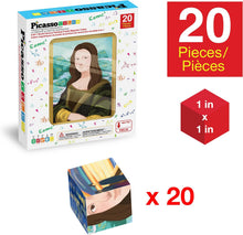 Load image into Gallery viewer, PicassoTiles - Magnetic Cube Puzzle: Famous Paintings (Mona Lisa)