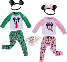 Load image into Gallery viewer, The Elf on the Shelf - Disney Mickey and Friends Cookies for Santa Pajama Set