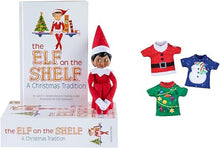 Load image into Gallery viewer, The Elf on the Shelf - Scout Elf Girl Dark Tone &amp; Christmas T-Shirt Party Pack