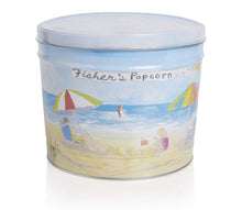 Load image into Gallery viewer, Fisher's Popcorn | Caramel Flavor | 2 Gallon Decorative Metal Tin