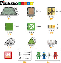 Load image into Gallery viewer, Picasso Tiles - Magnetic Tile Construction Blocks: NINJA DOJO
