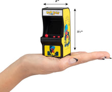 Load image into Gallery viewer, Tiny Arcade Pac-Man 3.5" Mini Retro Game - Functional Arcade Cabinet w/ Real Gameplay &amp; Sounds - Classic Game Fits in the Palm of Your Hand (Ages 8+)
