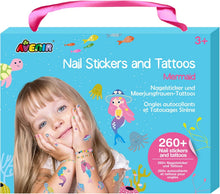 Load image into Gallery viewer, Avenir - Nail Stickers and Tattoos: MERMAIDS