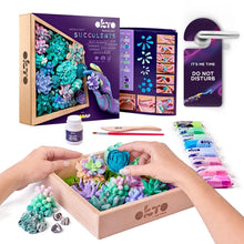 Load image into Gallery viewer, Otko - Wood &amp; Air Dry Clay Sensory Art Kit: Succulent "Tenderness"