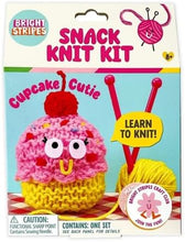 Load image into Gallery viewer, Bright Stripes - Snack Knit Kit Bundle: Cupcake Cutie and Lil' Dumplin
