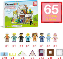 Load image into Gallery viewer, Picasso Tiles - Magnetic Tile Construction Blocks: FAMILY HOMESTEAD