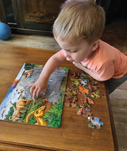 Load image into Gallery viewer, Cobble Hill 35 Piece Tray Puzzle - Triceratops &amp; Friends