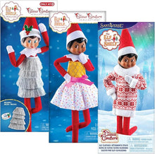 Load image into Gallery viewer, The Elf on The Shelf - Claus Couture Set of 3: Tiny Tinsel Party Dress, Ice Cream Party Dress &amp; Snowflake Sweetie Dress