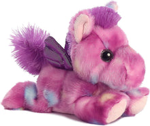 Load image into Gallery viewer, Bundle of 2 Aurora 7" Stuffed Beanbag Animals - Blueberry Ripple Unicorn &amp; Tutti Frutti Pegasus
