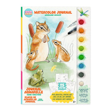 Load image into Gallery viewer, Bright Stripes - Watercolor Journal: Woodland Wildlife