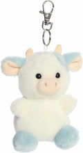 Load image into Gallery viewer, Aurora Adorable Palm Pals Plush - Skyla Blueberry Cow Clip-On