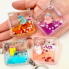 Load image into Gallery viewer, Floating Unicorn Keychain