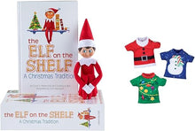 Load image into Gallery viewer, The Elf on the Shelf: Scout Elf Boy and Christmas Tee Party Pack