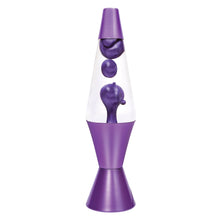 Load image into Gallery viewer, Schylling 14.5" Lava Lamp Metallic Purple and Clear with Matching Aluminum Base - Copy - 6114